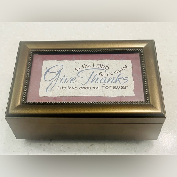 Like New! Jewelry & Trinket Music Box. Amazing Grace 🎶 Customizable Cover Image - Picture 2 of 8